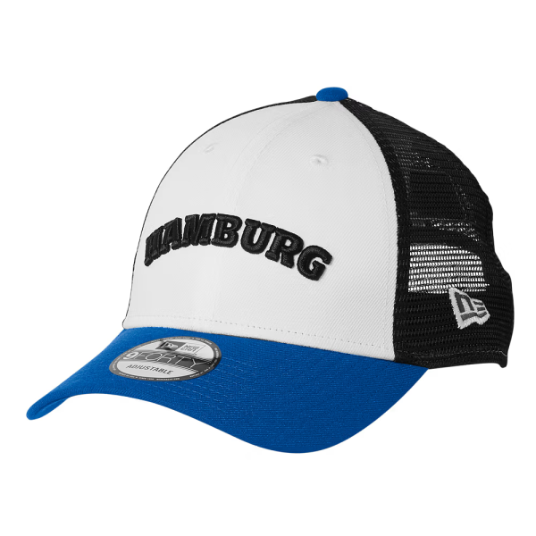Hamburger SV HSV New Era Cap "Alessandro" Größenverstellbar blau-weiß-schwarz 100 % Polyester